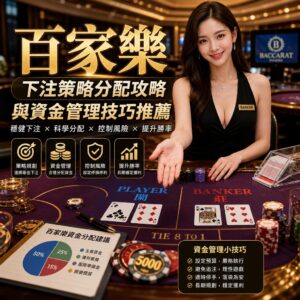 百家樂下注策略分配攻略與資金管理技巧推薦